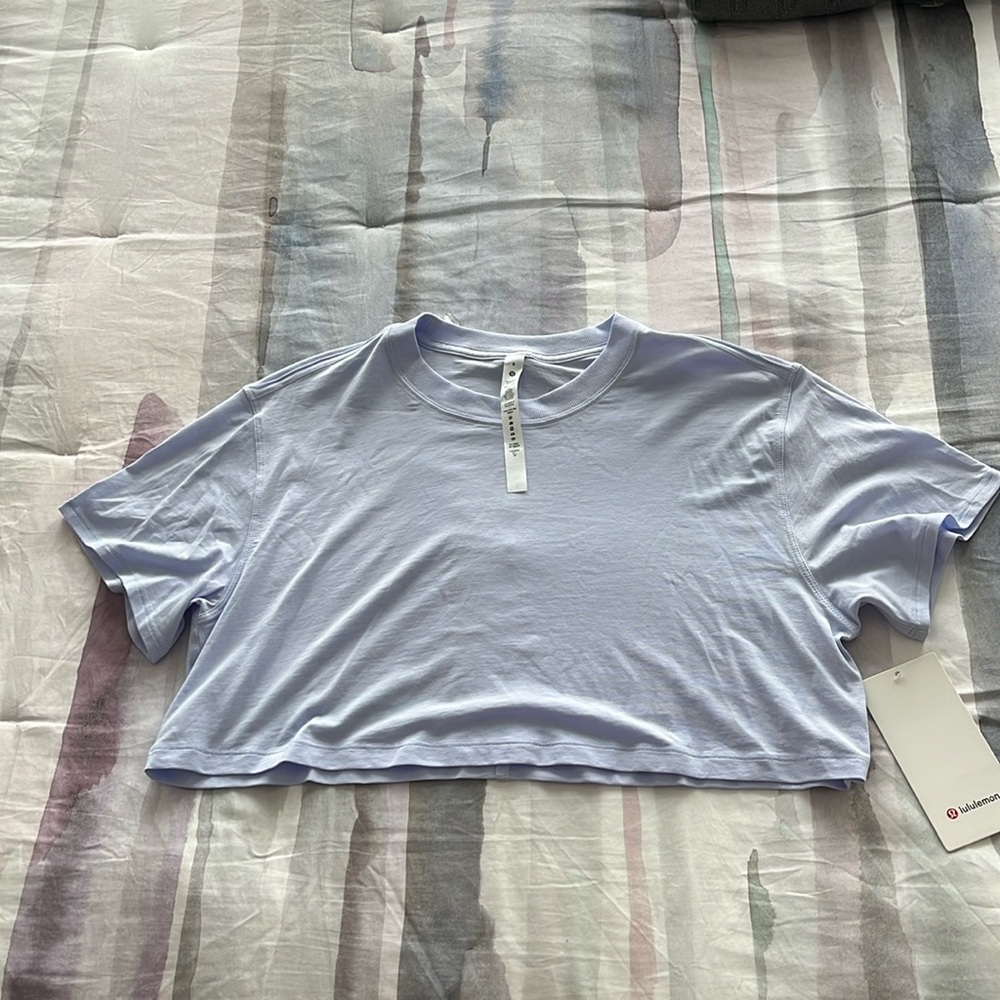 NEW Lululemon All Yours Crop Tee with Vitasea Fabric